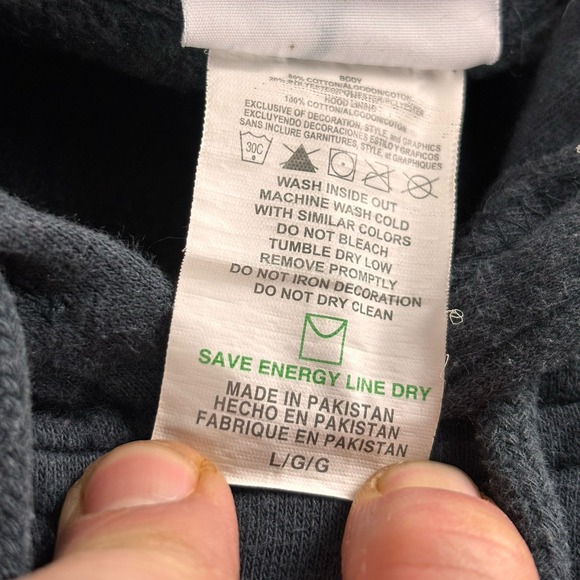 Majestic Miami Marlins Hoodie Men Large Fleece Pullover Sweatshirt Black - Picture 8 of 8